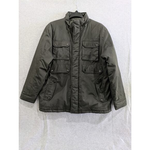 COOGI‎ Australia Jacket Men's 2XL Black Full Zip Quilted Multi Pockets Outdoor - Picture 1 of 11